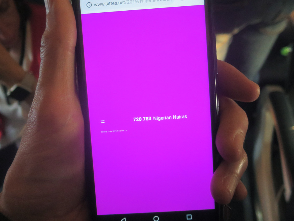 Claude Closky, ‘2019,’ 2018, web site (http://www.sittes.net/2019/).